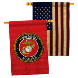 Double Sided 40'' H x 28'' W Polyester House Flag
