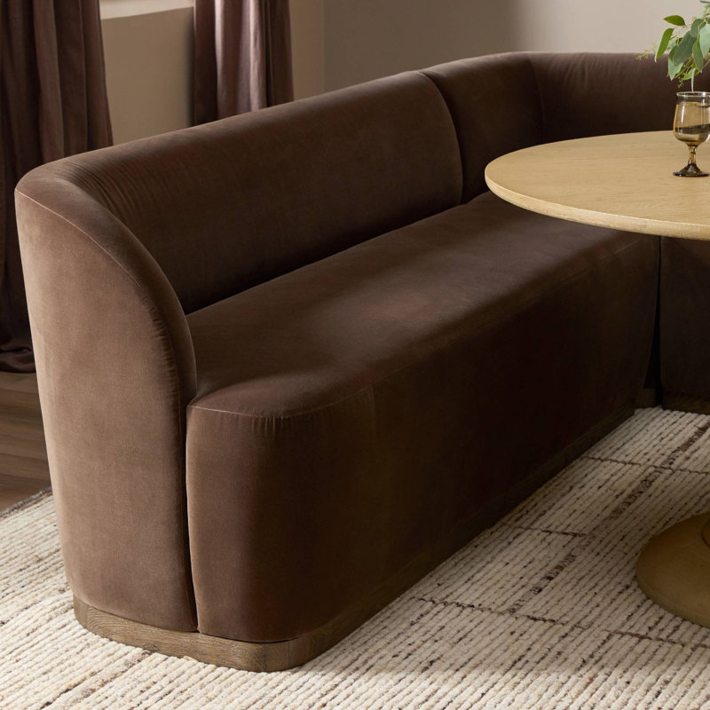 Dorset Banquette L Shape 76, 31.5" H x 98.5" W x 76" D, Right