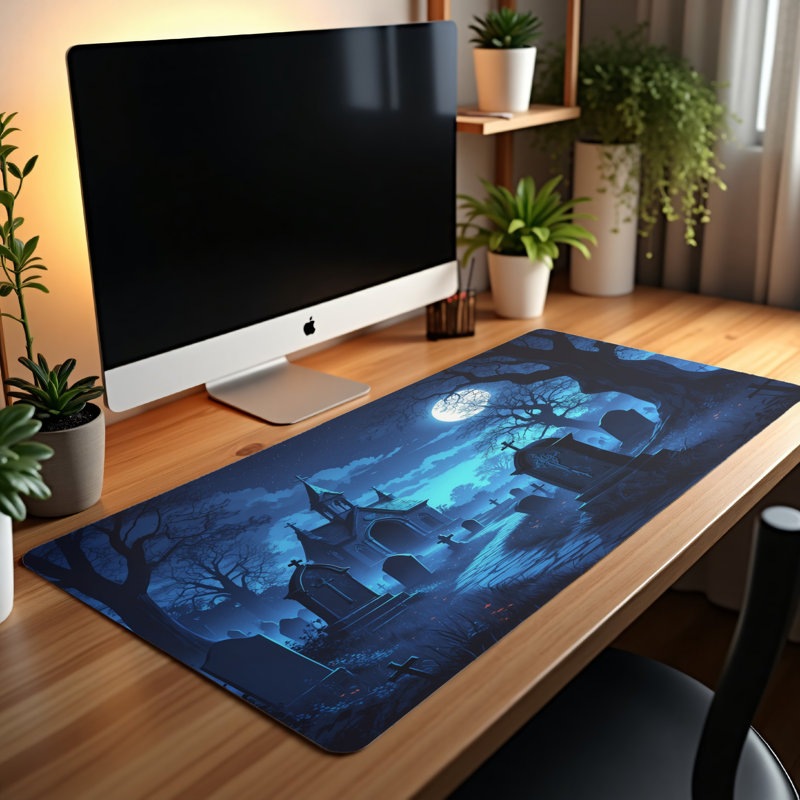 Polyester Desk Pad, 14.4x12.1
