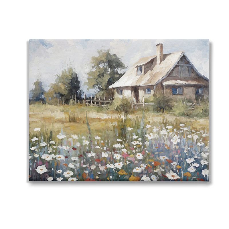 Charmante prairie de campagne, art mural par Ramona Murdock, H 16 po x l 20 po