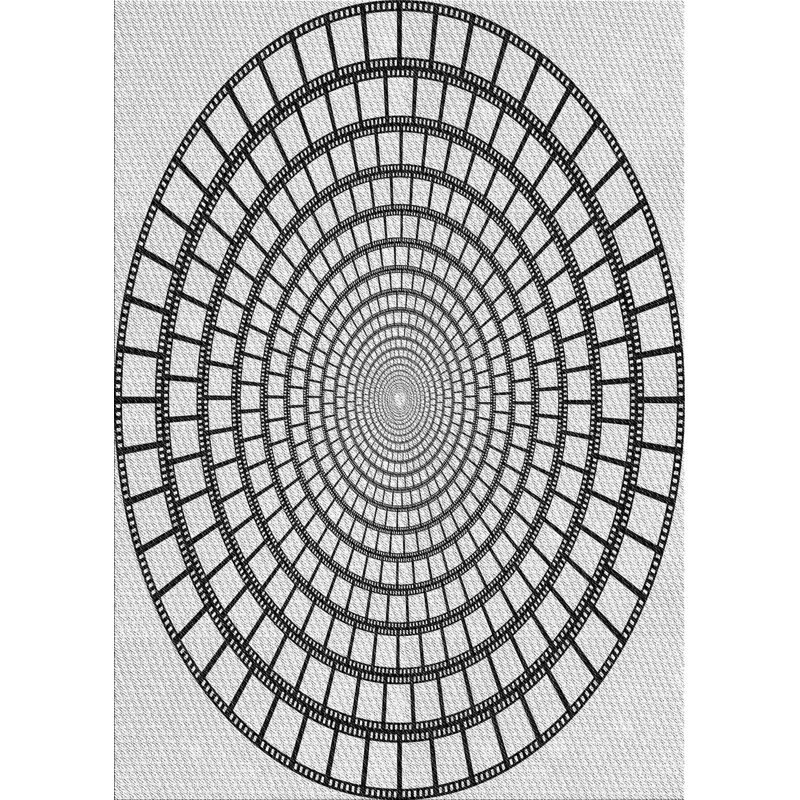 Tapis gris à motif géométrique Southport, Rectangle 8 pi x 12 pi