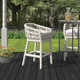 Lucan 39'' Olefin Rope Outdoor Bar Stool with Cushion