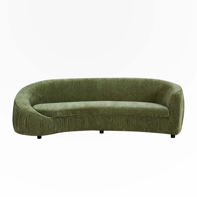 94.48" Upholstered Curved Sofa
