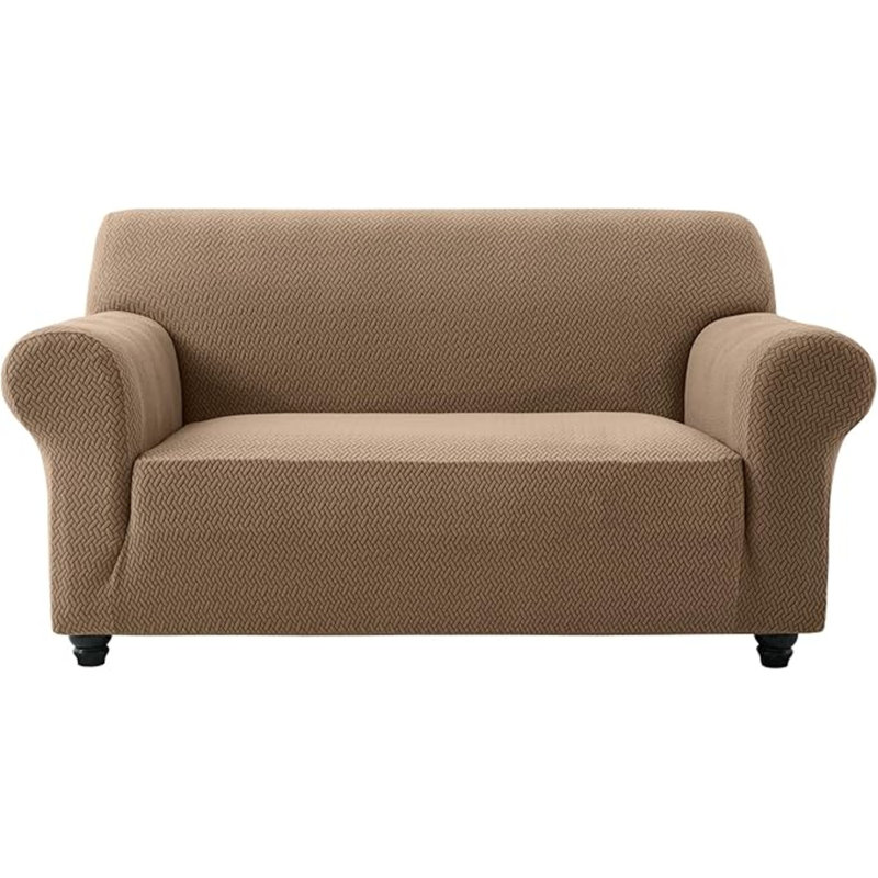 Aspire Homeware Love Seater High Quality Stretchable Spandex Sofa Cover, Silver