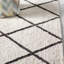 Tapis ivoire/gris anthracite poils longs Finkle-835273744