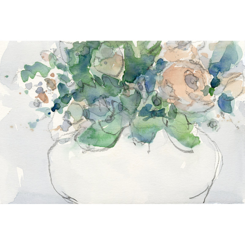 Pastel Arrangement II - Painting, 51 cm H x 76 cm W, Wrapped Canvas