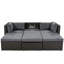 Lit de jour rectangulaire d'extérieur avec auvent rétractable U_Style-314387415