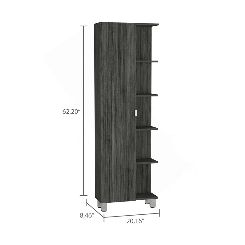 Armoire à linge Smokey Oak, Gris