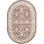 Tapis floral brun / ivoire Charlotte-224531749