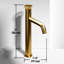Cass 12" H Single Handle Vessel Sink Bathroom Faucet-61598617