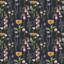 Papier peint amovible fleurs sauvages sur fond foncé-1793302002