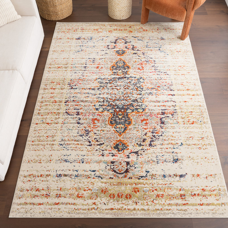 Oriental Indoor Rug, Rectangle 4' x 6'