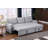 Upholstered Pull Out Sectional Sofa With Chaise-1053960615