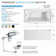Transolid Unity AFR 60-in x 30-in x 22-in Alcove Acrylic Bathtub Kit With Right Hand Drain, White/Champagne Bronze
