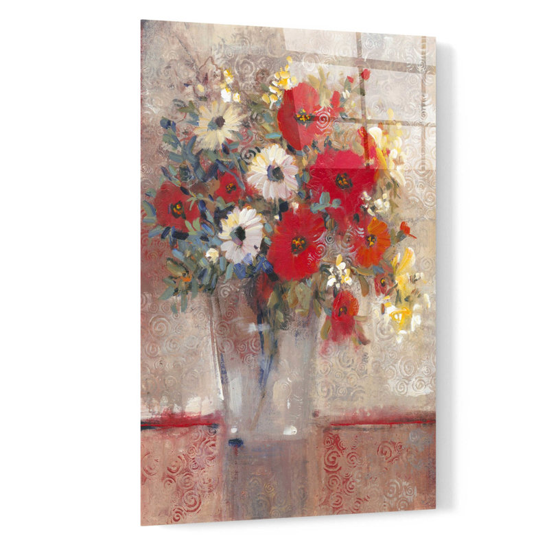 Art mural en verre acrylique épique «Curly Still Life II» par Tim O'Toole, 16 po x 24 po, H 24 po x l 16 po x P 0,2 po
