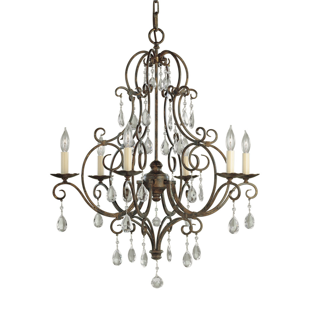 Vian 6 - Light Dimmable Empire Chandelier World Menagerie