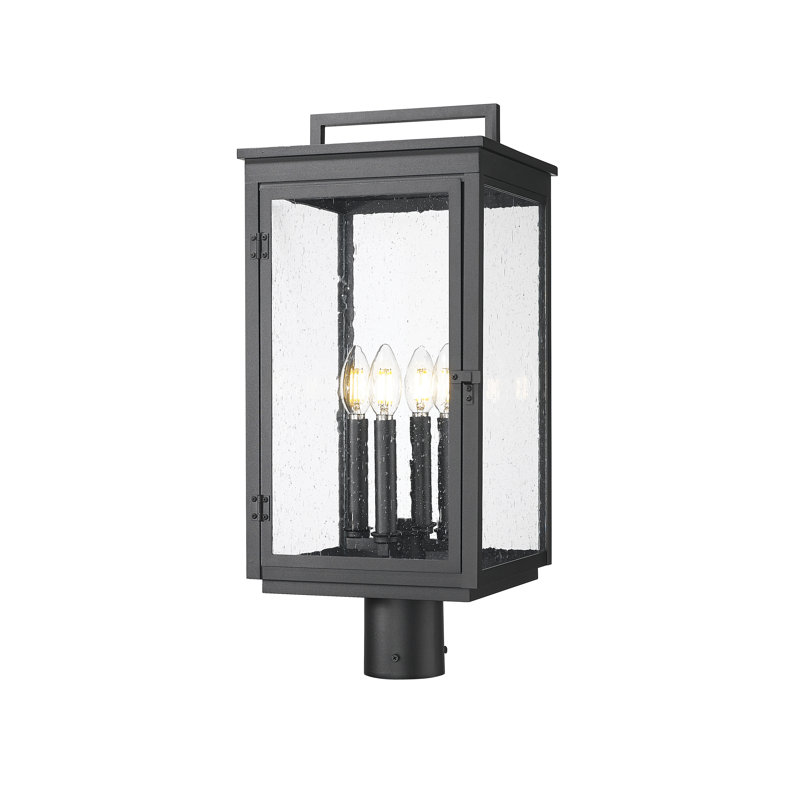 Amari Sand Black 4 Light Outdoor Post Mount Fixture
