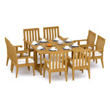 Caranas Outdoor 9 - Piece Teak Dining Set