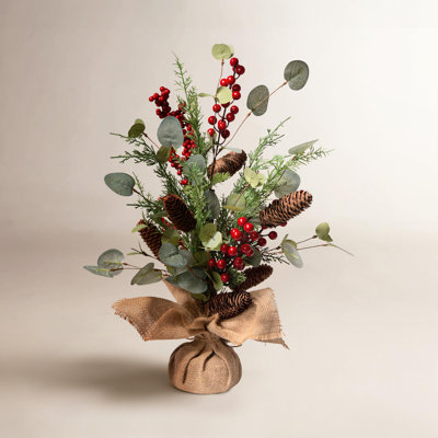 Christmas Floral Tabletop Tree