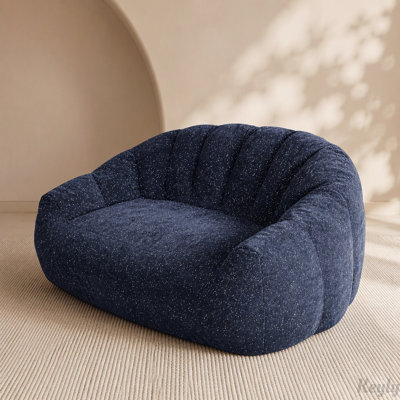 Bear Paw Bean Bag Sofa with Faux Fur Plush