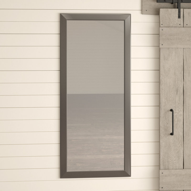 Tieger Mirror, Brushed Nickel, 63" H x 34.5" W