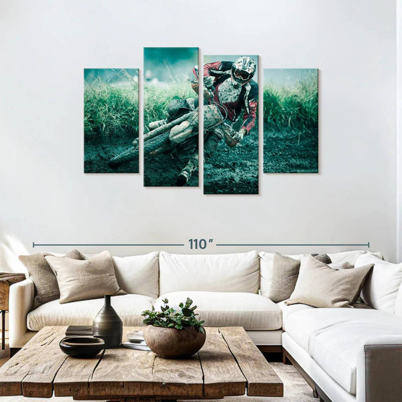 Sireci Drifting Dirt Bike, 48" H x 75" W