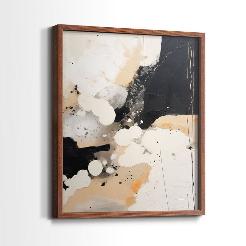 "ABSTRACT Series DIX" par J Paul, Noyer, H 15 po x l 12 po