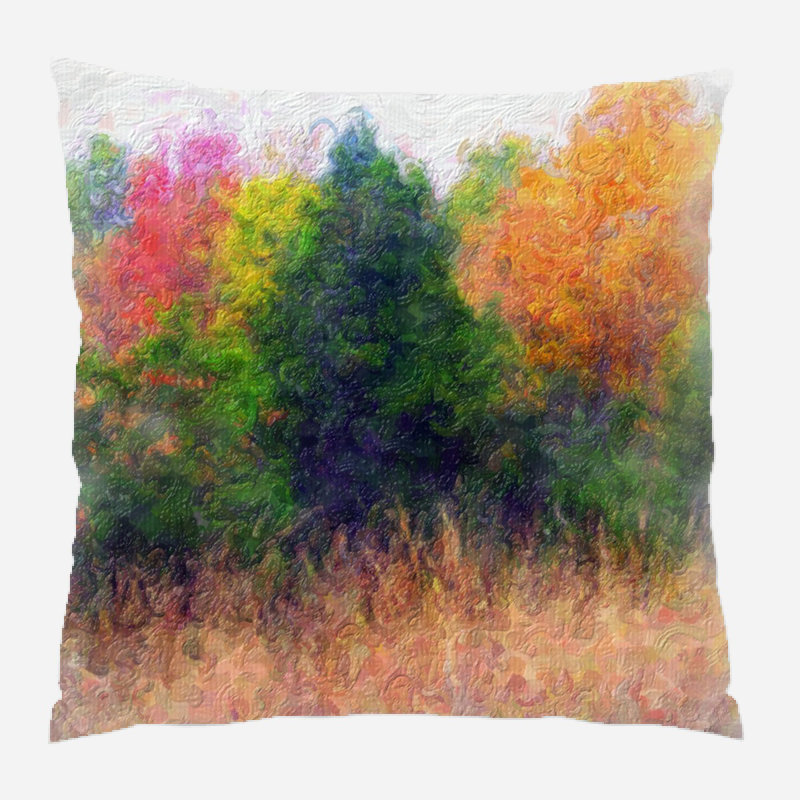 Housse de coussin d'extérieur carré Martinson, Microsuède, Intérieur
