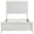 Inverness Distressed White Queen Upholstered Panel Bed