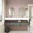 Alysa 71" Wall-Mounted Double Bathroom Vanity Set-71095532