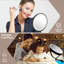 Metal Wall Mounted 8" Led Makeup Mirror With Magnification, 3 Colour Led Lights Makeup Mirror-982903470-987722034