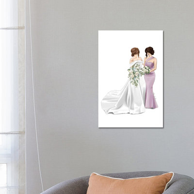 Bride And Maid Of Honour by Elza Fouche - Painting on Canvas