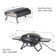 Steel Countertop Propane Pizza Oven and Gas Grill Set with 13" Pizza Stone, Hose, and Regulator