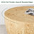 34.6" Round Drum Coffee Table – Modern Wood Grain Finish For Small Living Rooms-274900582