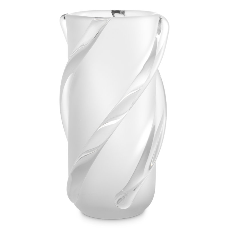 Vase Celestino Frosted White, Overall height- 12.99"