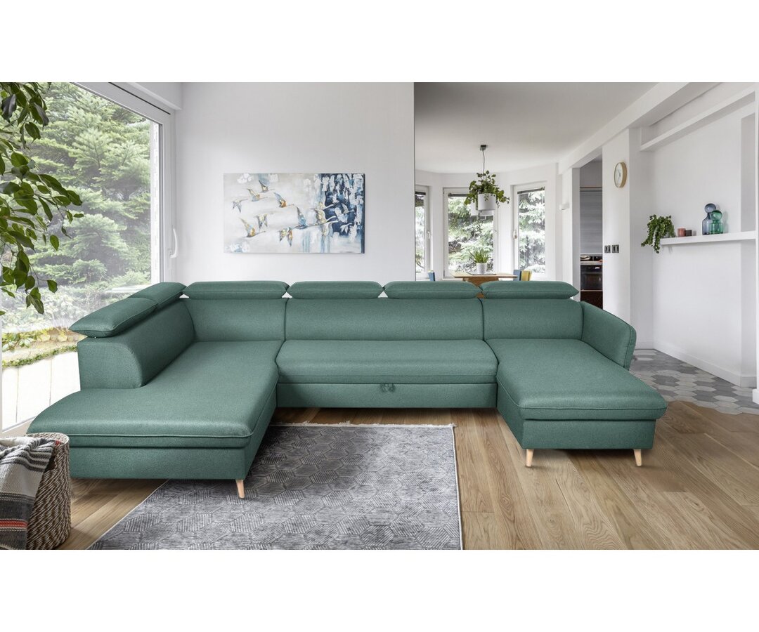 Ecksofa Mauldin mit Bettfunktion