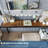 Twin Loft Bed with Desk and Storage Shelves, Metal Frame with Ladder and Safety Guardrail, Space-Saving Design for Kids and Adults-2101853604