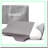 Rayon From Bamboo Dream Deep Cervical Pillowcase - Gray Zipper Pillow Cover for Sleeping Pillow