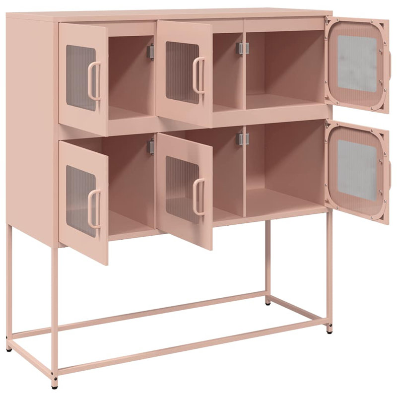 Sideboard 100.5X39x107 Cm Cold-Rolled Steel, Pink