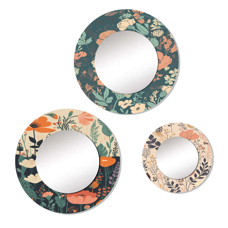 Loriece Metal Round Mirror