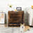 Double Door Pet Crate with Lockable Entrance and Pull-out Tray-1336687483-1298309737