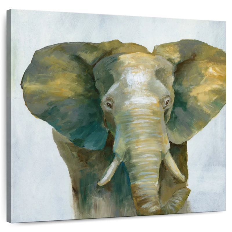 Brampt Jade Elephant, 33" H x 33" W