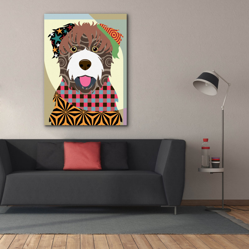 "Bouvier des Flandres" par Lanre Adefioyue, H 54 po x l 40 po x P 1,5 po
