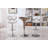 Masaccio Upholstery Airlift Adjustable Swivel Barstool with Chrome Base, Set of 2-745982559