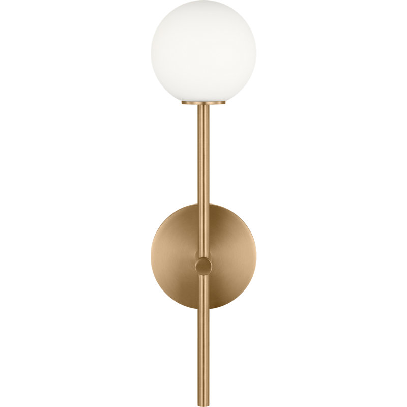 Richard June Modern Sorelle Wall conce, 16.5, Estate Brass