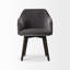 Fauteuil rembourré gris foncé