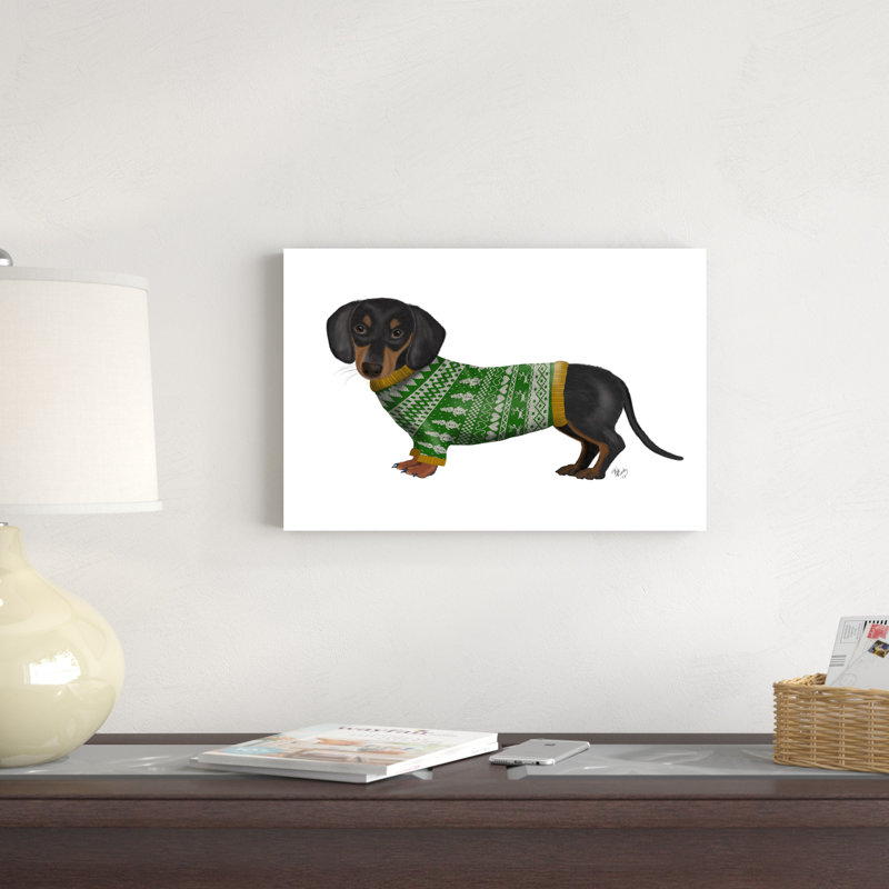 «Christmas Des» par Fab Funky - impression sur toile tendue, H 12 po x l 18 po