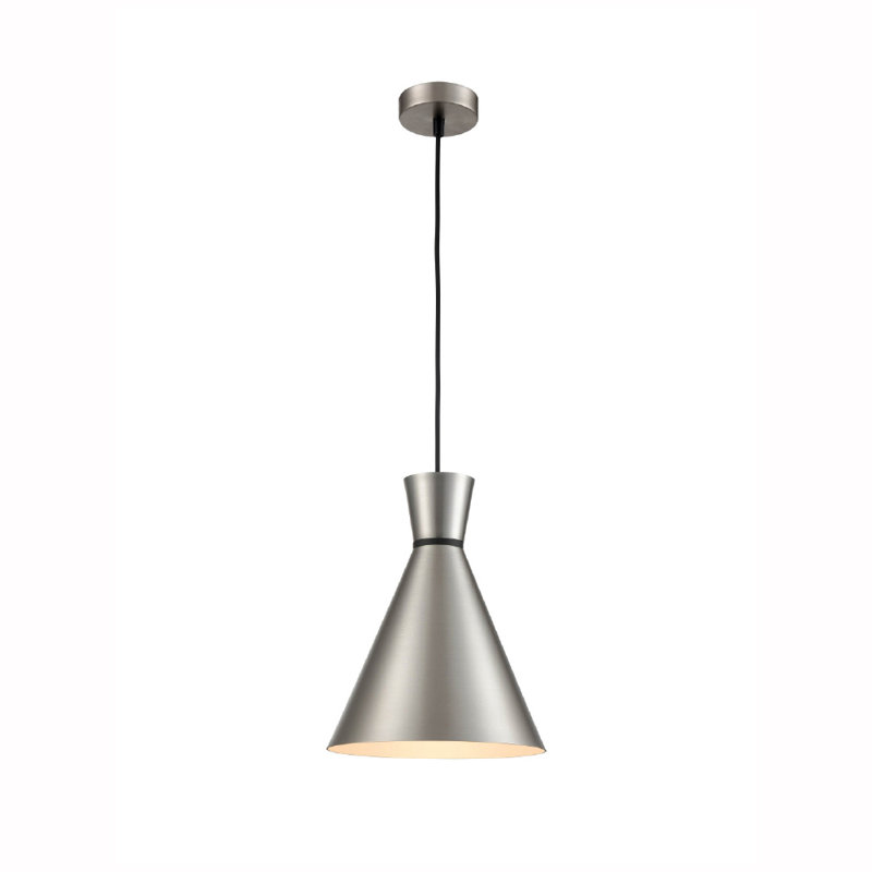 Kyler 1 - Light Cone Pendant, Satin Nickel