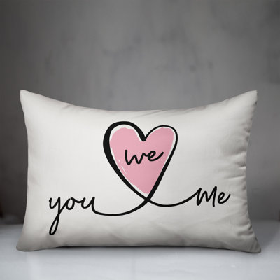 You Me We Lumbar Pillow