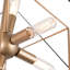  6 - Light Unique Geometric Chandelier